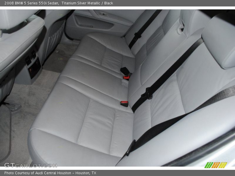 Titanium Silver Metallic / Black 2008 BMW 5 Series 550i Sedan