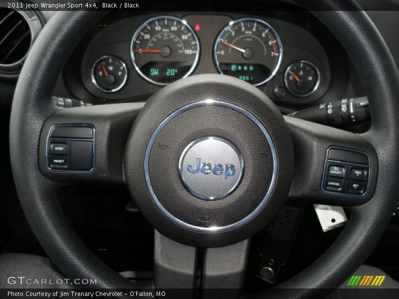 Black / Black 2011 Jeep Wrangler Sport 4x4