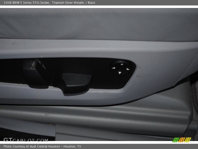 Titanium Silver Metallic / Black 2008 BMW 5 Series 550i Sedan