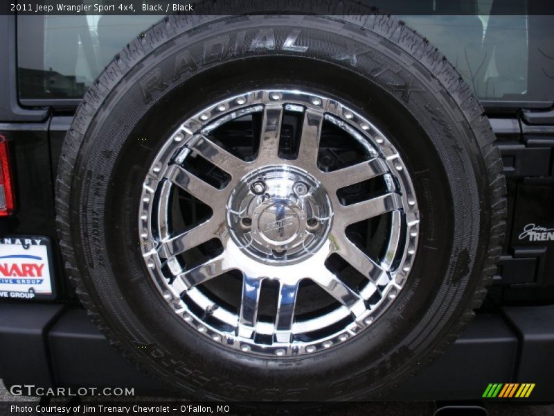 Black / Black 2011 Jeep Wrangler Sport 4x4