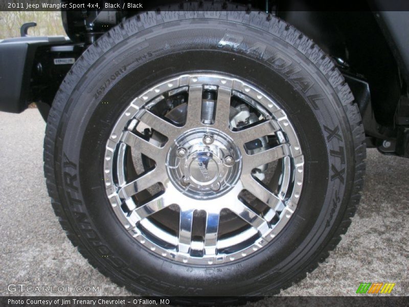 Black / Black 2011 Jeep Wrangler Sport 4x4