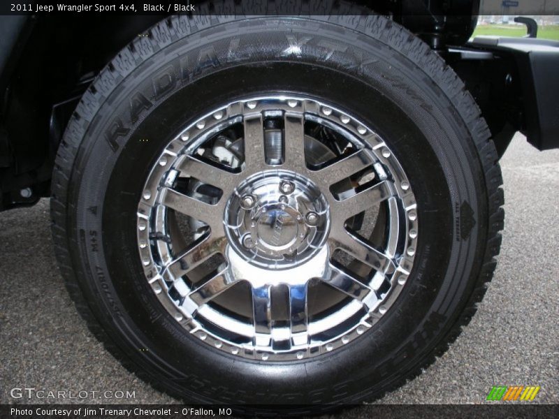 Black / Black 2011 Jeep Wrangler Sport 4x4