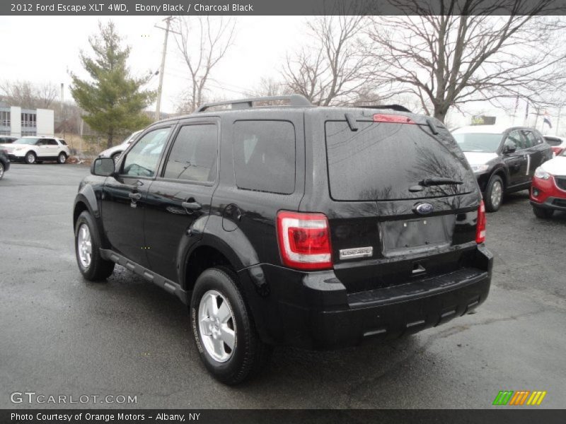 Ebony Black / Charcoal Black 2012 Ford Escape XLT 4WD