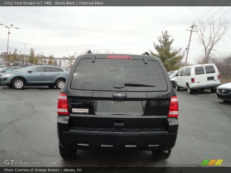 Ebony Black / Charcoal Black 2012 Ford Escape XLT 4WD