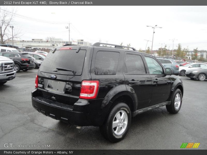 Ebony Black / Charcoal Black 2012 Ford Escape XLT 4WD