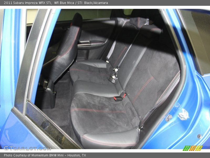 Rear Seat of 2011 Impreza WRX STi