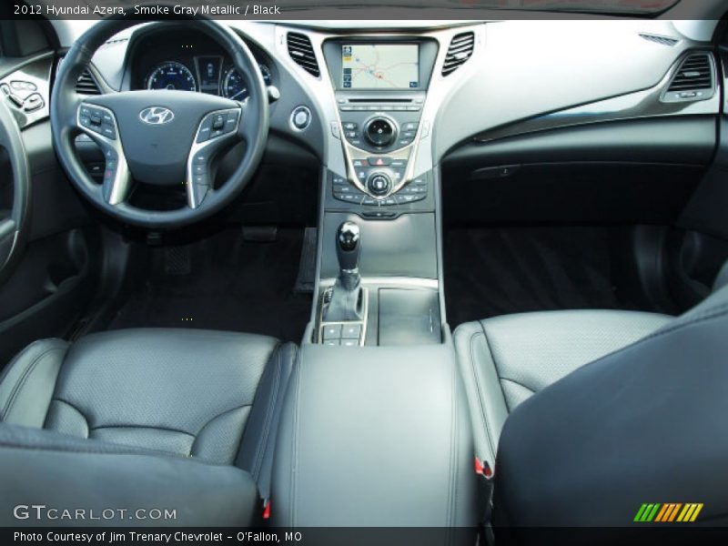 Smoke Gray Metallic / Black 2012 Hyundai Azera