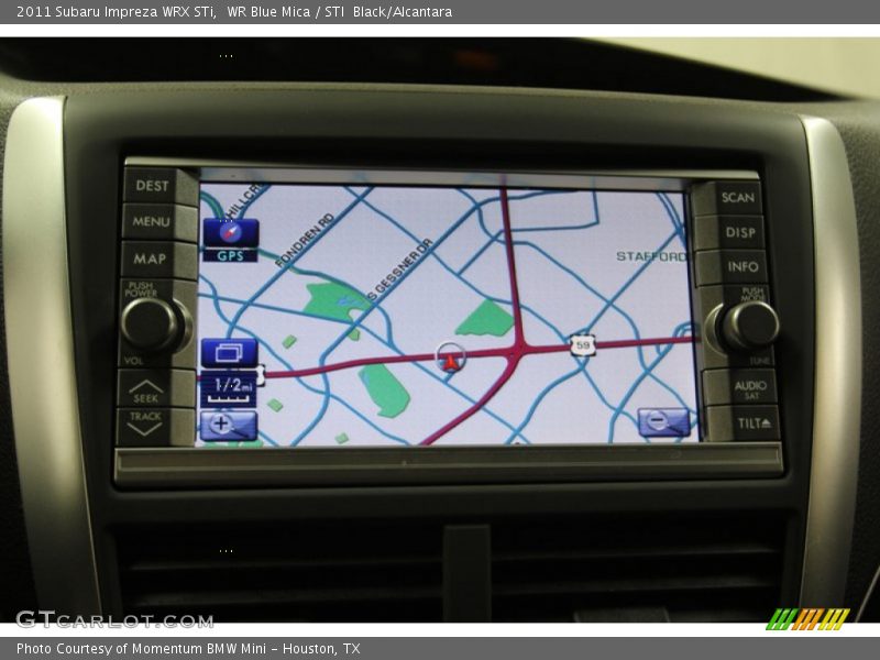Navigation of 2011 Impreza WRX STi