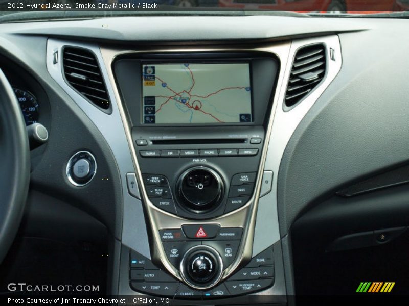 Smoke Gray Metallic / Black 2012 Hyundai Azera