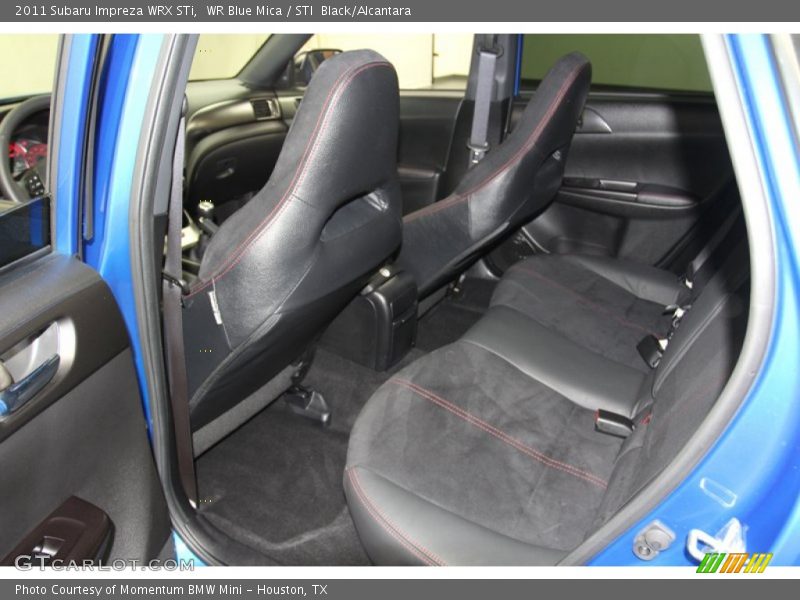 Rear Seat of 2011 Impreza WRX STi
