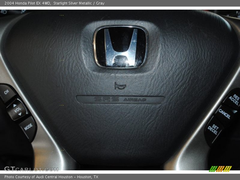 Starlight Silver Metallic / Gray 2004 Honda Pilot EX 4WD