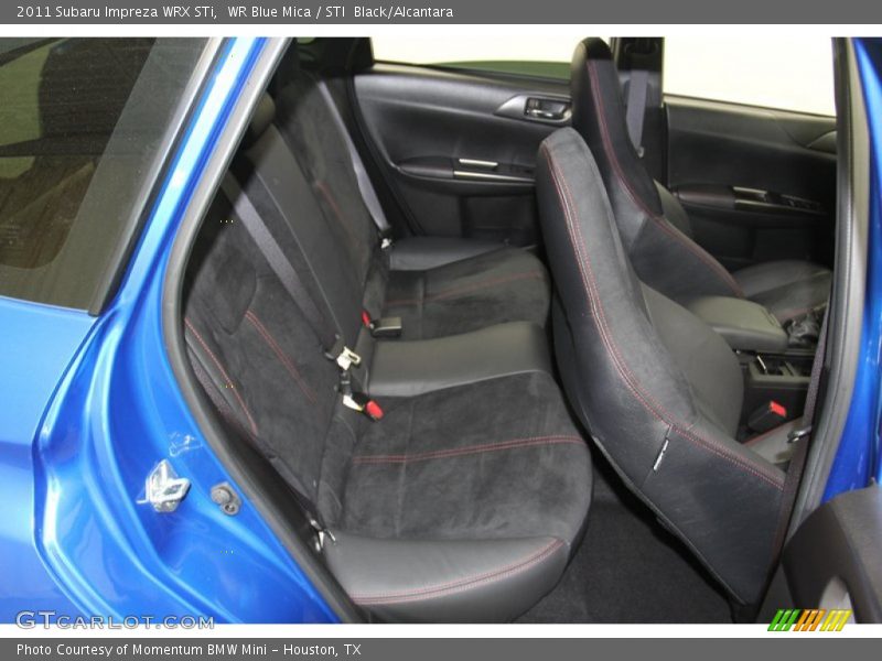 Rear Seat of 2011 Impreza WRX STi