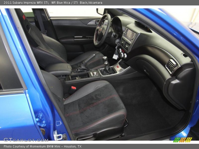 WR Blue Mica / STI  Black/Alcantara 2011 Subaru Impreza WRX STi