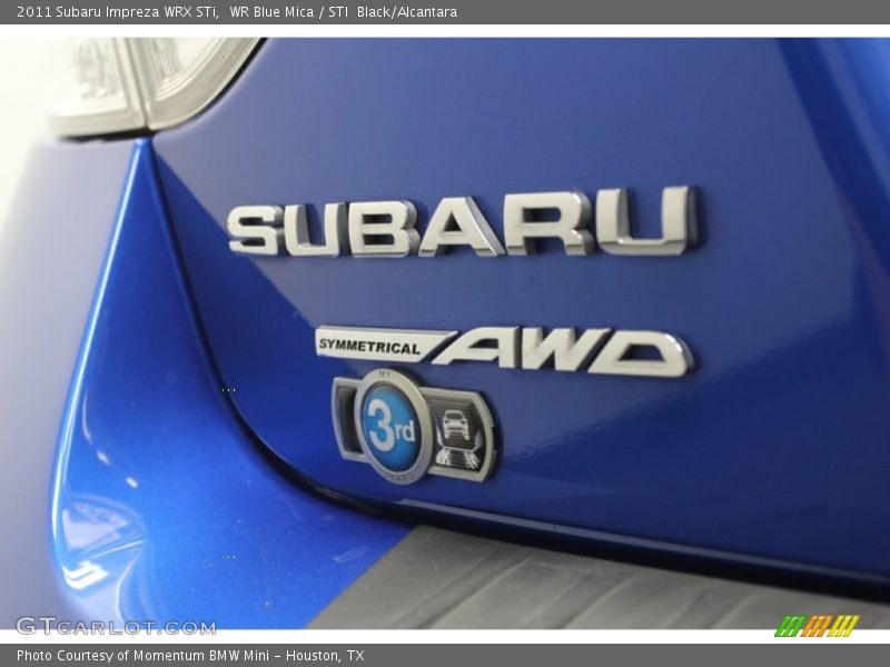 WR Blue Mica / STI  Black/Alcantara 2011 Subaru Impreza WRX STi