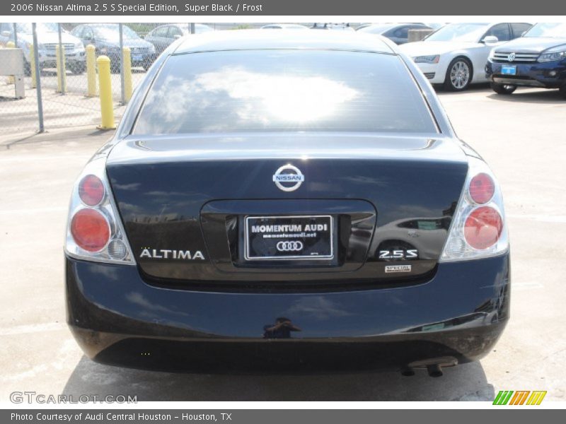 Super Black / Frost 2006 Nissan Altima 2.5 S Special Edition