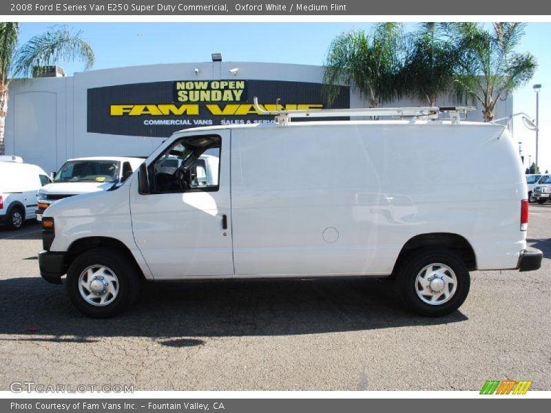 Oxford White / Medium Flint 2008 Ford E Series Van E250 Super Duty Commericial