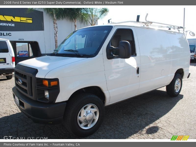 Oxford White / Medium Flint 2008 Ford E Series Van E250 Super Duty Commericial
