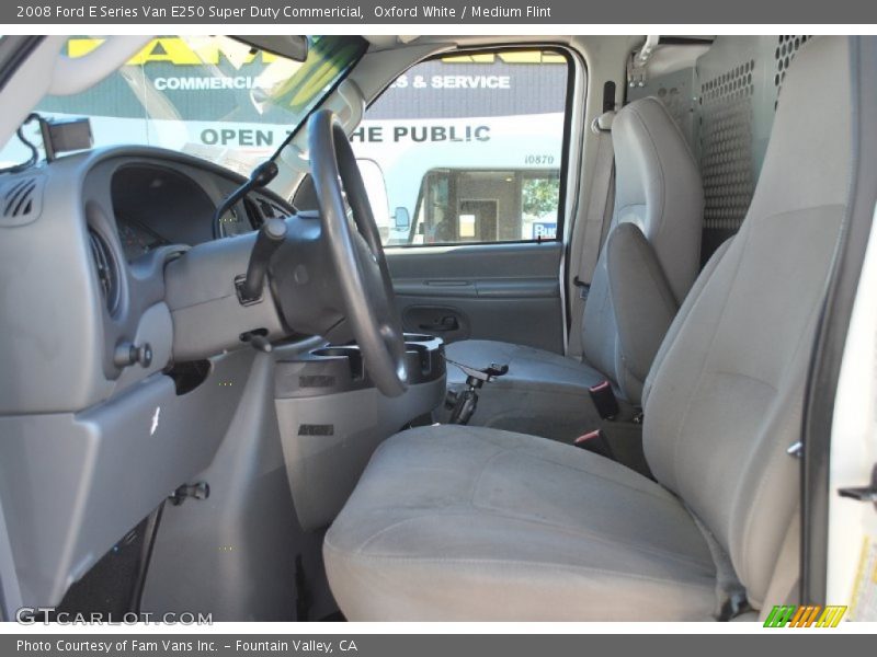 Oxford White / Medium Flint 2008 Ford E Series Van E250 Super Duty Commericial