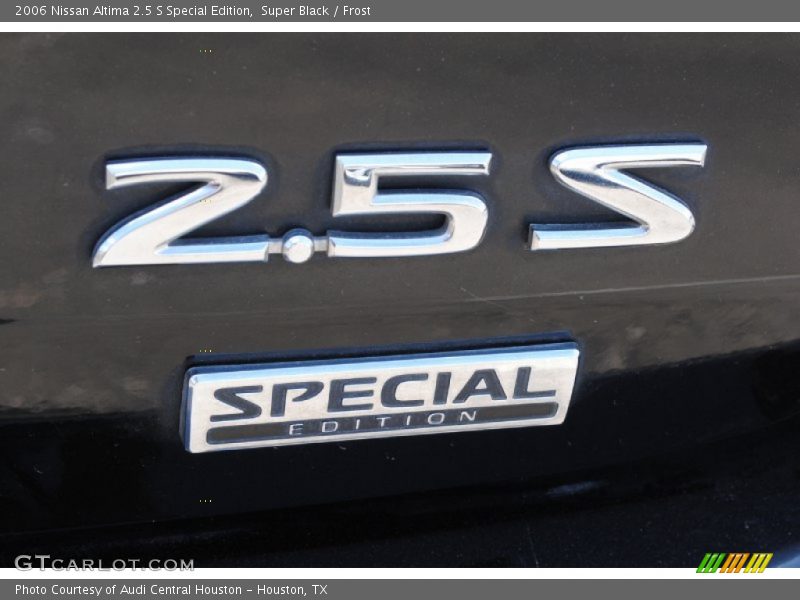 Super Black / Frost 2006 Nissan Altima 2.5 S Special Edition