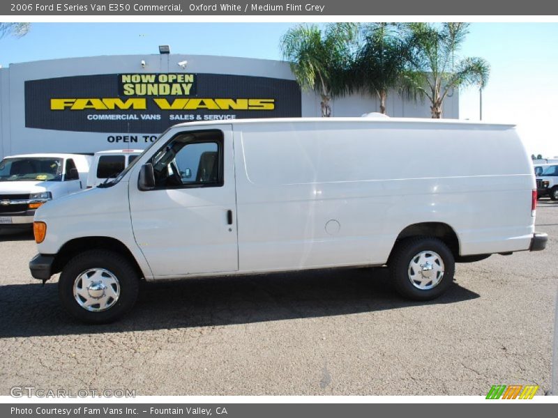 Oxford White / Medium Flint Grey 2006 Ford E Series Van E350 Commercial