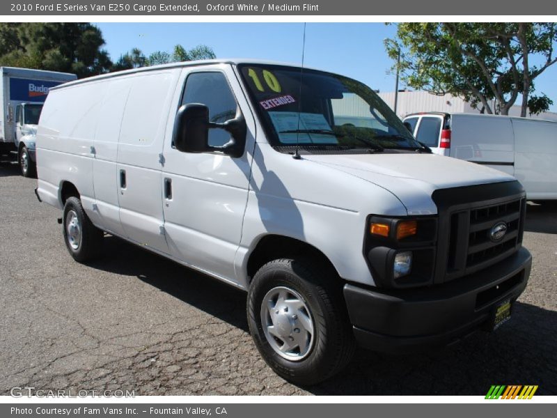 Oxford White / Medium Flint 2010 Ford E Series Van E250 Cargo Extended
