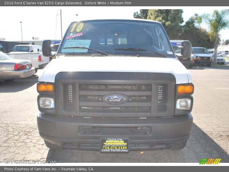 Oxford White / Medium Flint 2010 Ford E Series Van E250 Cargo Extended