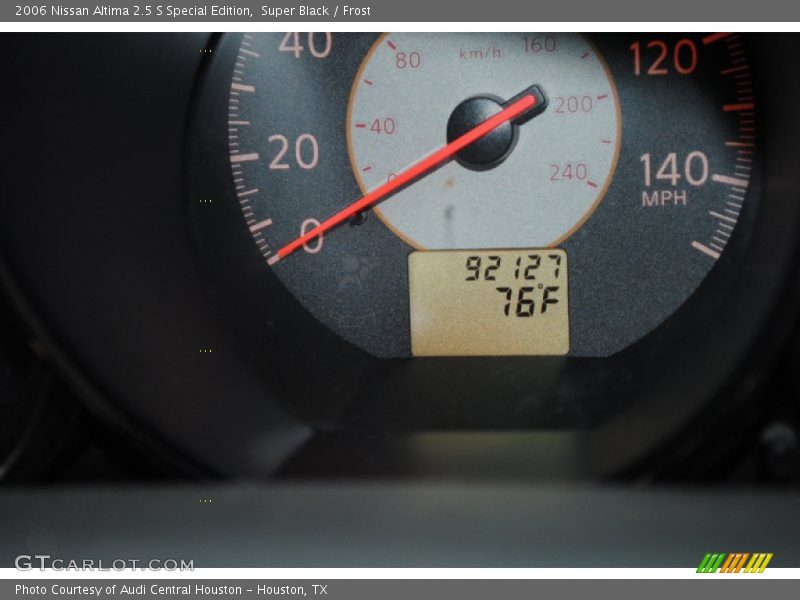Super Black / Frost 2006 Nissan Altima 2.5 S Special Edition