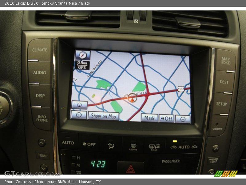 Navigation of 2010 IS 350