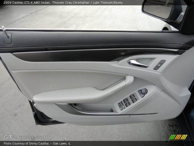 Thunder Gray ChromaFlair / Light Titanium/Ebony 2009 Cadillac CTS 4 AWD Sedan