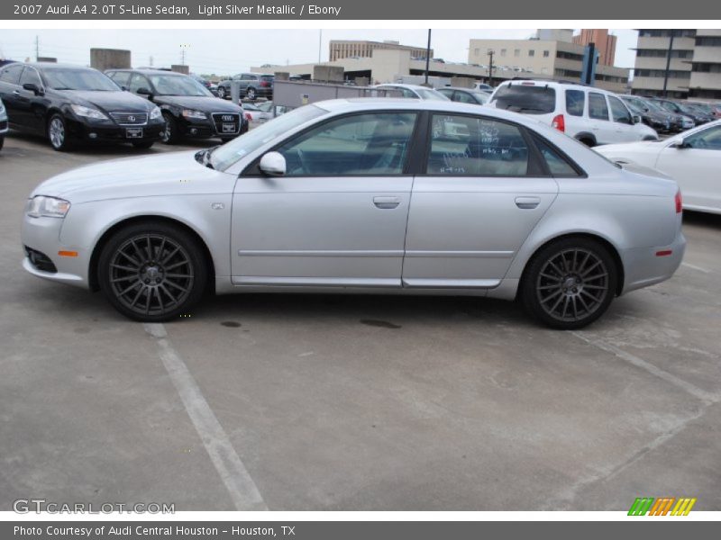 Light Silver Metallic / Ebony 2007 Audi A4 2.0T S-Line Sedan
