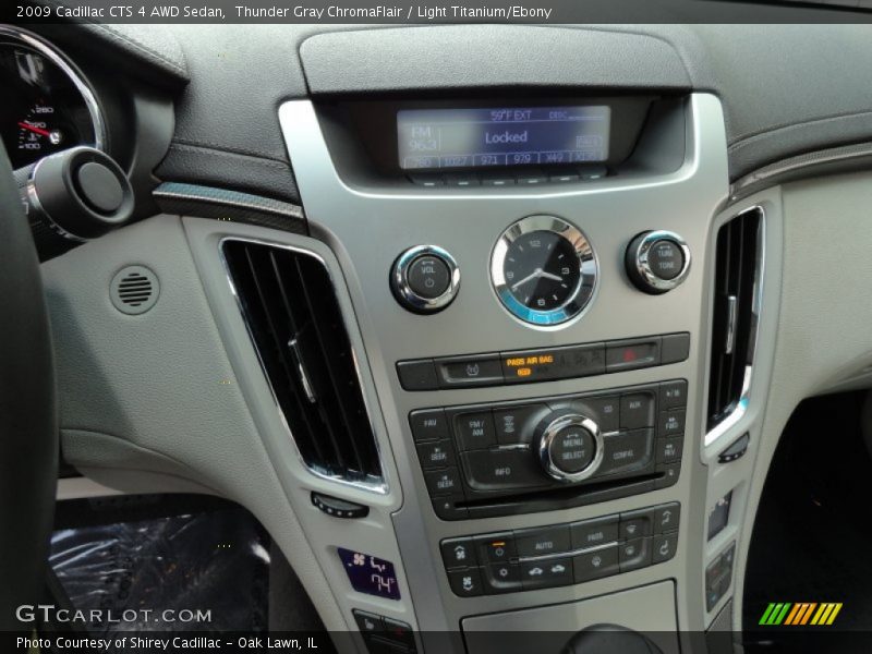 Thunder Gray ChromaFlair / Light Titanium/Ebony 2009 Cadillac CTS 4 AWD Sedan