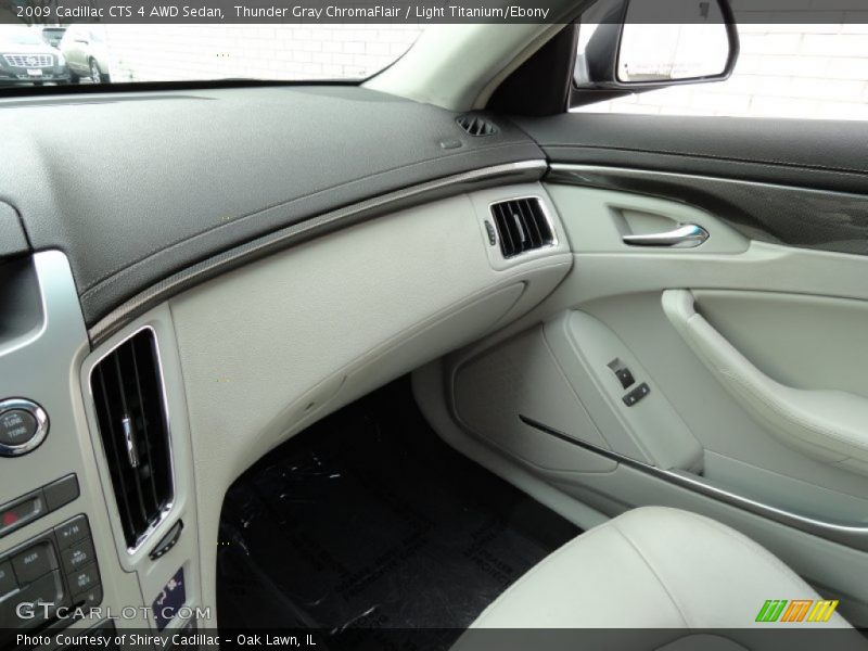 Thunder Gray ChromaFlair / Light Titanium/Ebony 2009 Cadillac CTS 4 AWD Sedan