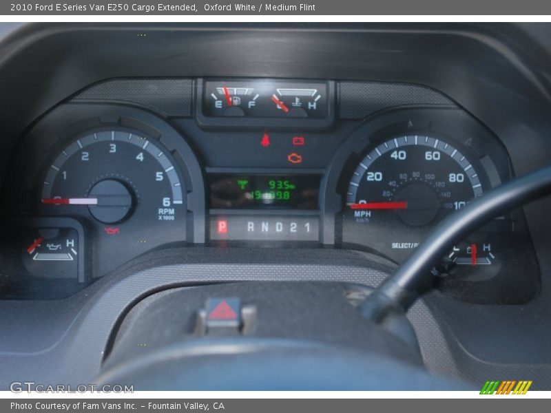 Oxford White / Medium Flint 2010 Ford E Series Van E250 Cargo Extended