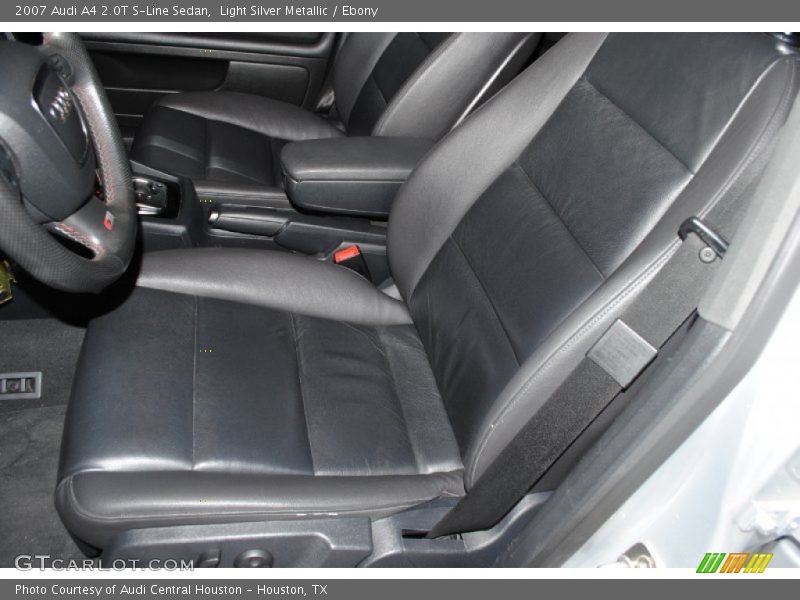 Light Silver Metallic / Ebony 2007 Audi A4 2.0T S-Line Sedan