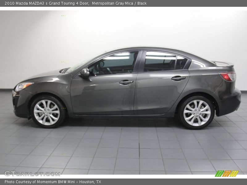 Metropolitan Gray Mica / Black 2010 Mazda MAZDA3 s Grand Touring 4 Door