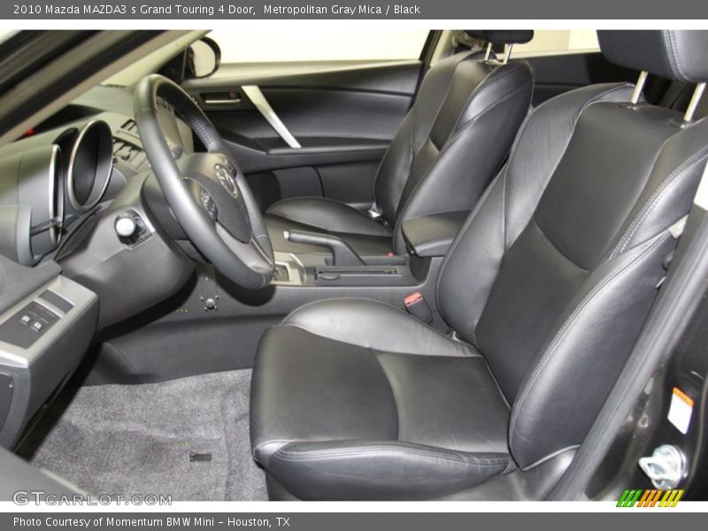Metropolitan Gray Mica / Black 2010 Mazda MAZDA3 s Grand Touring 4 Door