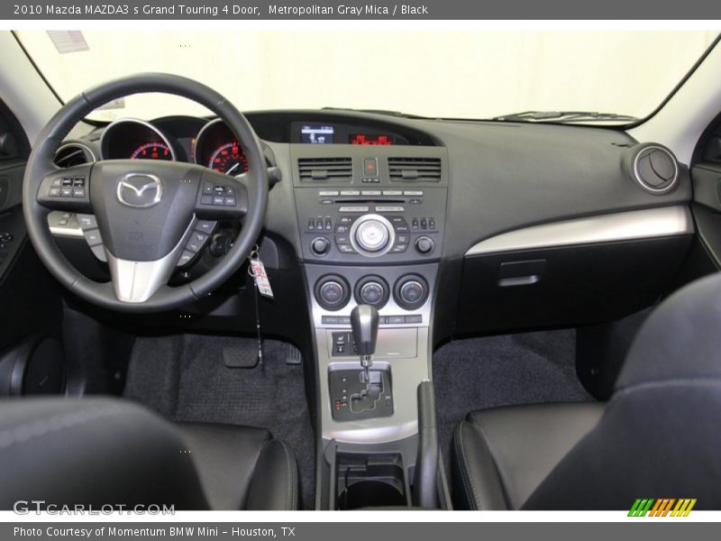 Metropolitan Gray Mica / Black 2010 Mazda MAZDA3 s Grand Touring 4 Door