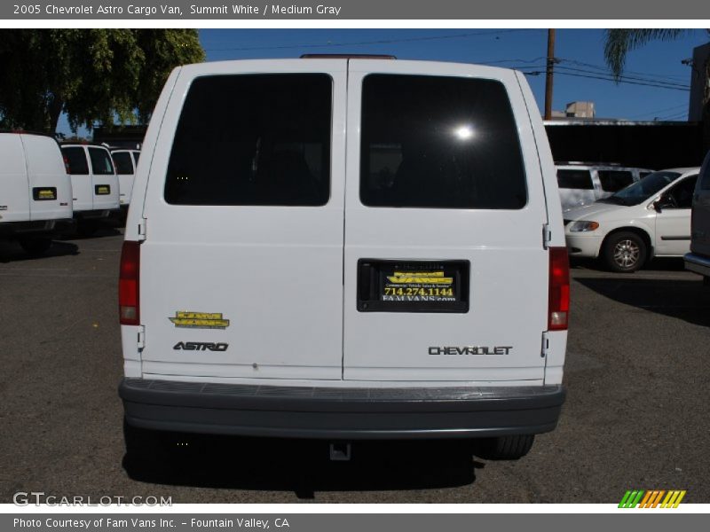 Summit White / Medium Gray 2005 Chevrolet Astro Cargo Van