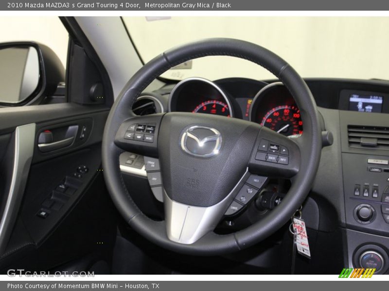 Metropolitan Gray Mica / Black 2010 Mazda MAZDA3 s Grand Touring 4 Door