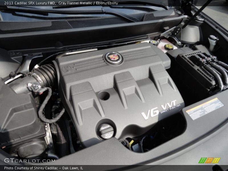 Gray Flannel Metallic / Ebony/Ebony 2013 Cadillac SRX Luxury FWD
