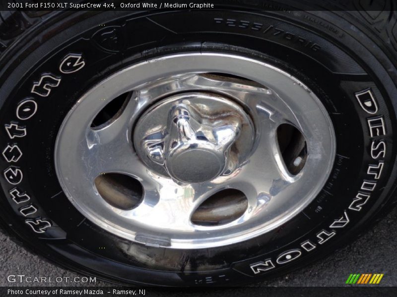 Oxford White / Medium Graphite 2001 Ford F150 XLT SuperCrew 4x4