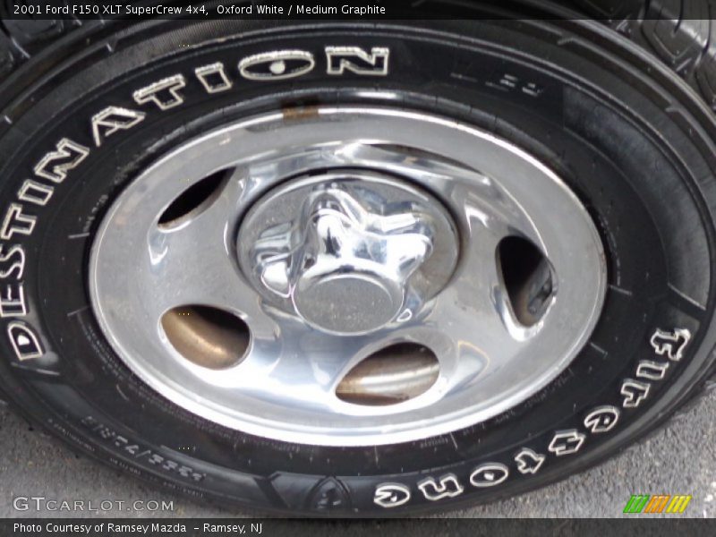 Oxford White / Medium Graphite 2001 Ford F150 XLT SuperCrew 4x4