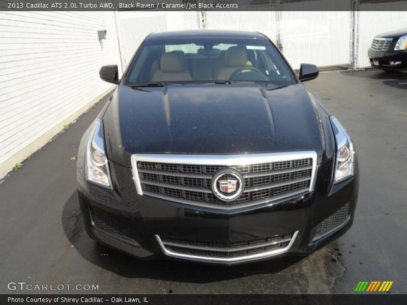 Black Raven / Caramel/Jet Black Accents 2013 Cadillac ATS 2.0L Turbo AWD