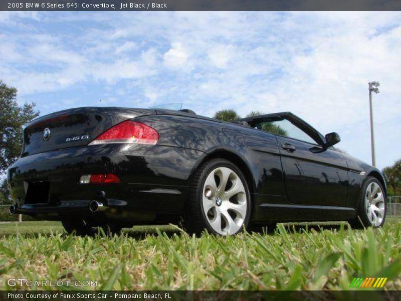 Jet Black / Black 2005 BMW 6 Series 645i Convertible