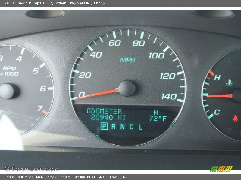 Ashen Gray Metallic / Ebony 2013 Chevrolet Impala LTZ