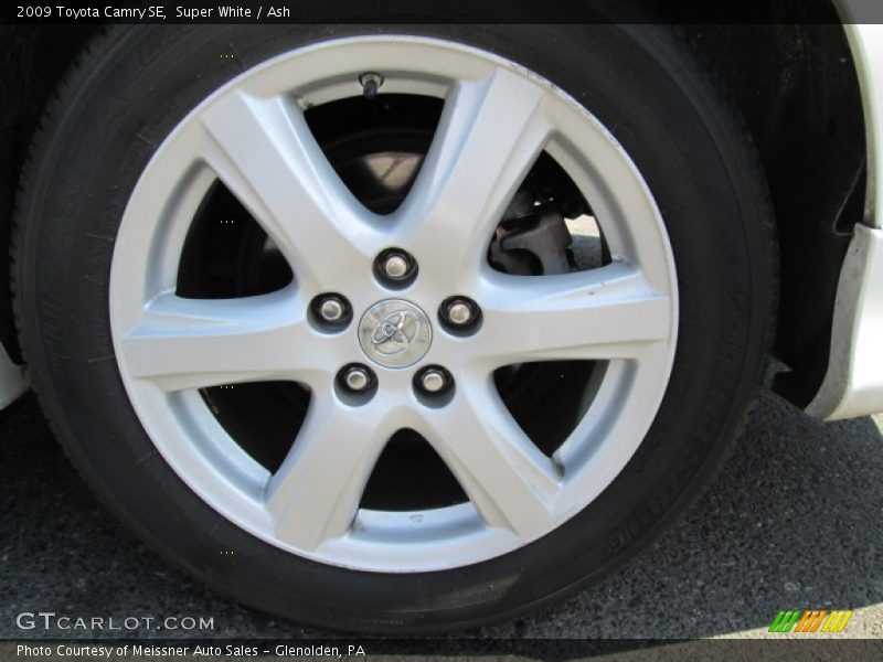 Super White / Ash 2009 Toyota Camry SE