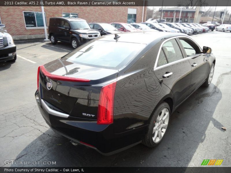 Black Raven / Caramel/Jet Black Accents 2013 Cadillac ATS 2.0L Turbo AWD