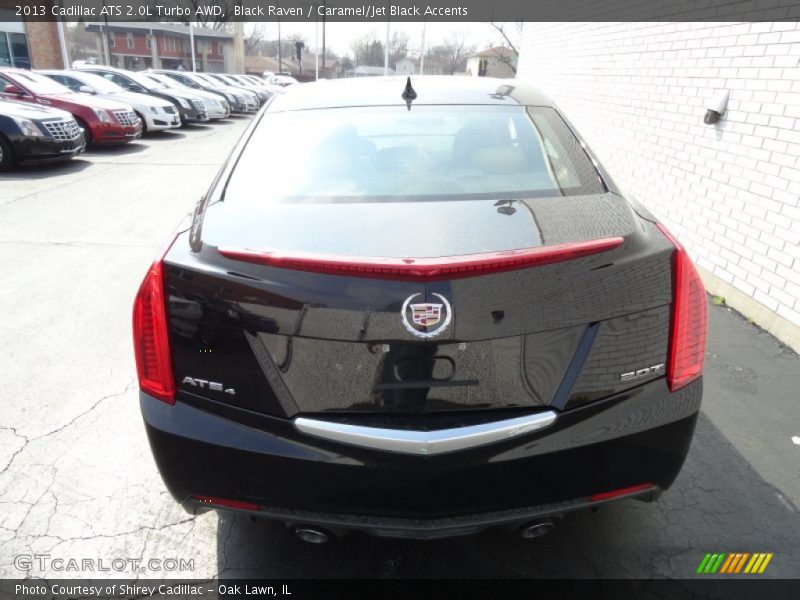 Black Raven / Caramel/Jet Black Accents 2013 Cadillac ATS 2.0L Turbo AWD