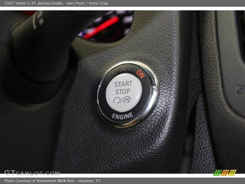 Ivory Pearl / Stone Gray 2007 Infiniti G 35 Journey Sedan