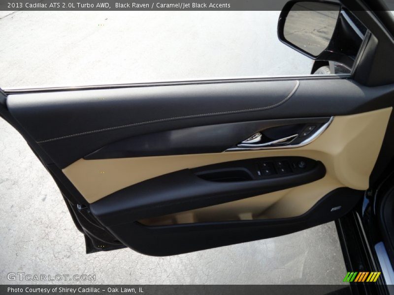 Black Raven / Caramel/Jet Black Accents 2013 Cadillac ATS 2.0L Turbo AWD